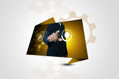 Futuristic touch screen display Stock-Illustration