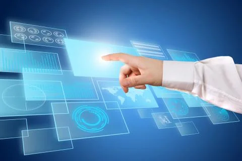 Futuristic touchscreen Stock Illustration