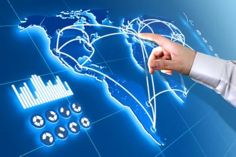 Futuristic touchscreen Stock Illustration