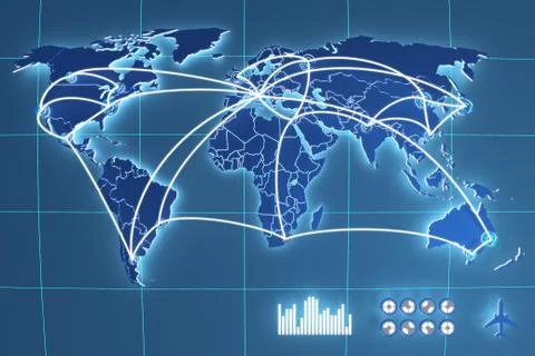 Futuristic touchscreen Stock Illustration