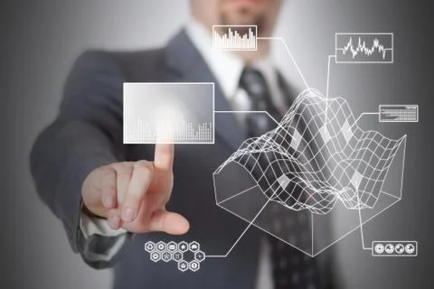 Futuristic touchscreen Stock Illustration