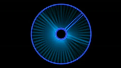 Futuristic tracking system,rotating blue ray,used as scan system.Engines,turbine 库存影片 811301