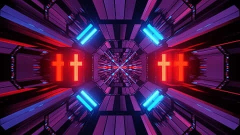 Futuristic train looping vivid port Stock Footage 160522995