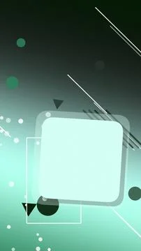 Futuristic translucent window frames float over deep green lighting, creati.. Stock Illustration
