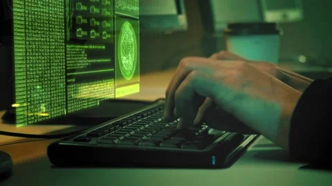 Futuristic transparent computer key with NFT text. Motion graphic Stock Footage 171158479