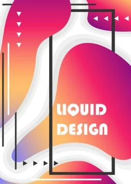Futuristic trendy dynamic elements. Abstract background. Template for design Stock Illustration