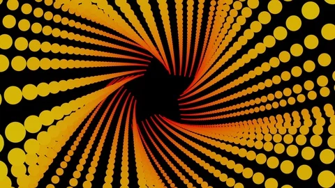 Futuristic tunnel background, fly inside digital particles space Stock Footage 105562911