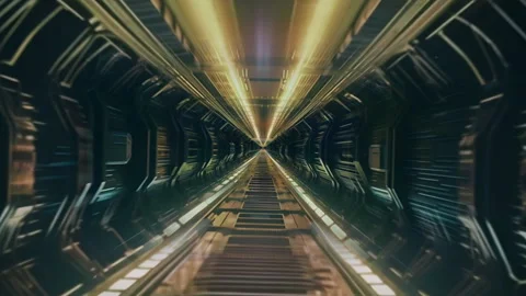  Futuristic tunnel background. Limitless zoom. Stock Footage 241498451