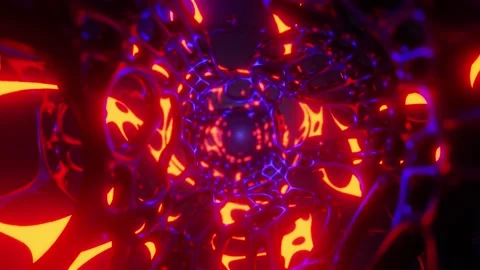 Futuristic tunnel Stock Footage 143951055