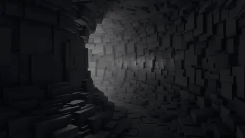 Futuristic Tunnel with Glowing Light Stock Footage 310967770