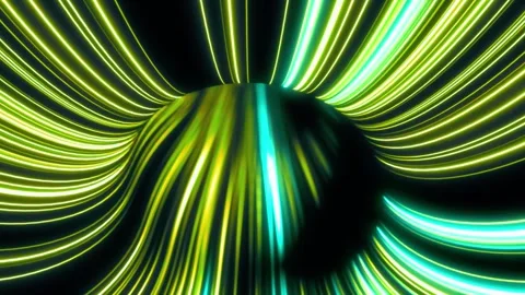 Futuristic Tunnel with Glowing Light Stock Footage 310967782