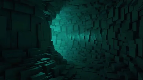 Futuristic Tunnel with Glowing Light Stock Footage 310968593