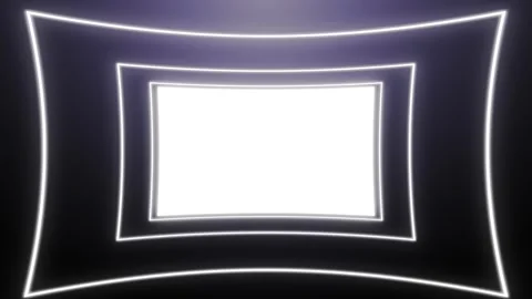 Futuristic Tunnel Loop. Glowing Path Animation Vídeos de archivo 310551731