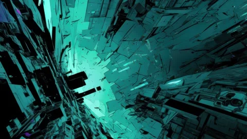 Futuristic UI control integrated with UI pulses and HUD signals Stock Footage 309539078