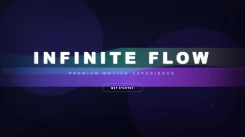 Futuristic UI Design Landing Page With Infinite Flow Text Animation Stockbeeldmateriaal 333823104