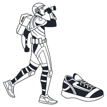 Futuristic UI Elements with Holographic Digital Lines Stock Illustration