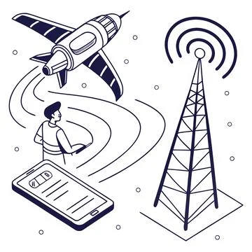 Futuristic UI Elements with Holographic Lines and Minimal Design 스톡 일러스트