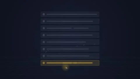Futuristic UI Interface with Glowing Elements and Data Visualization Stock Footage 348412535