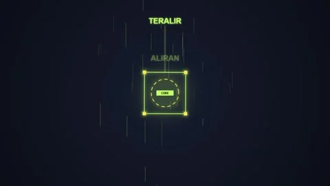 Futuristic UI Interface with Glowing Lines and Text - Sci-Fi HUD Display Stock Footage 348422583