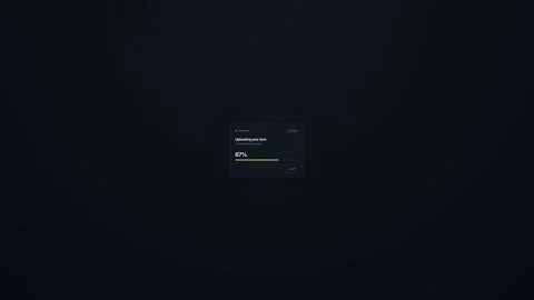Futuristic Upload Progress video Video stock 342713907