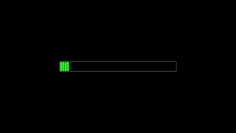 Futuristic uploading progress bar isolat... | Stock Video | Pond5