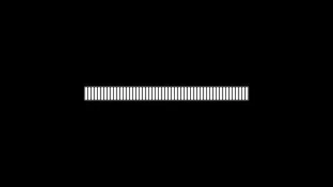 Futuristic uploading progress bar isolated on black background. Progress lo.. Stock Illustration