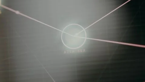 Futuristic user interface with an Attacker launching cyber attacks represented Stock Footage 330663559