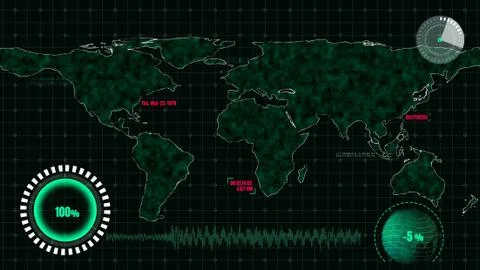 Futuristic user interface dashboard for big data analytic in information chart Stock Illustration