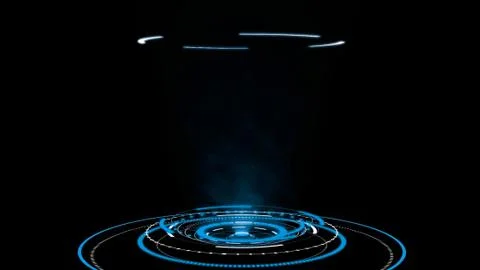 Futuristic user interface dashboard for big data analytic in information chart Illustrazione stock