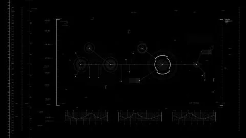 Futuristic user interface design element Video overlay 011 Illustrazione stock