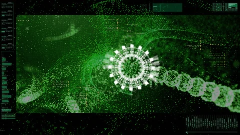 Futuristic User Interface Head Up Display Stock Footage 90813699