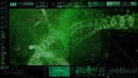 Futuristic User Interface Head Up Display Stock Footage 90817294