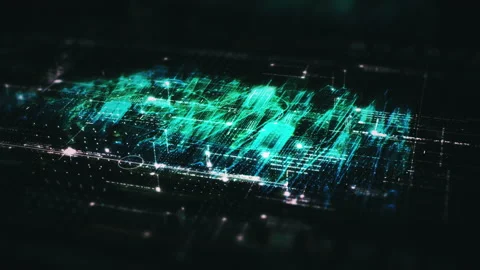 Futuristic User Interface Head Up Display Screen Elements Video stock 203889838