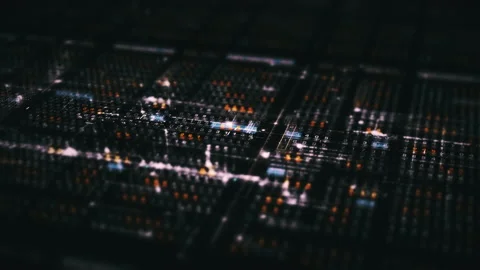 Futuristic User Interface Head Up Display Screen Elements Stock Footage 203889980