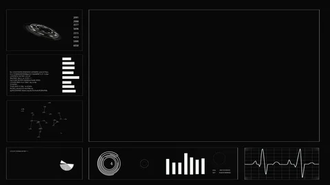 Futuristic user interface HUD. Abstract background. Stock Footage 78557323