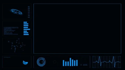 Futuristic user interface HUD. Abstract background. Video stock 78557421