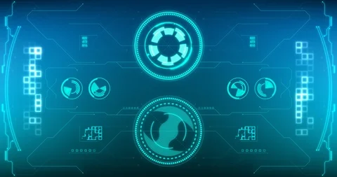 Futuristic User Interface. HUD Stock Footage 93131886