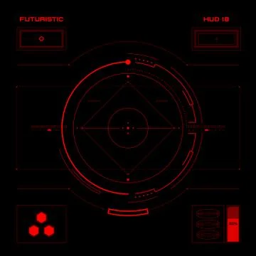 Futuristic user interface HUD Stock Illustration