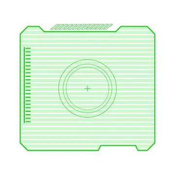 Futuristic user interface hud targeting element design Stock Illustration