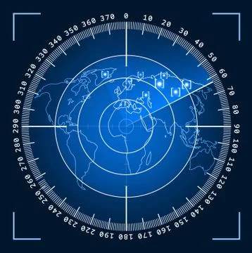 Futuristic user interface HUD tech elements for game creation or footage overlay イラスト素材