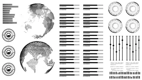 Futuristic user interface hud, touch gui elements Stock Footage 318112719