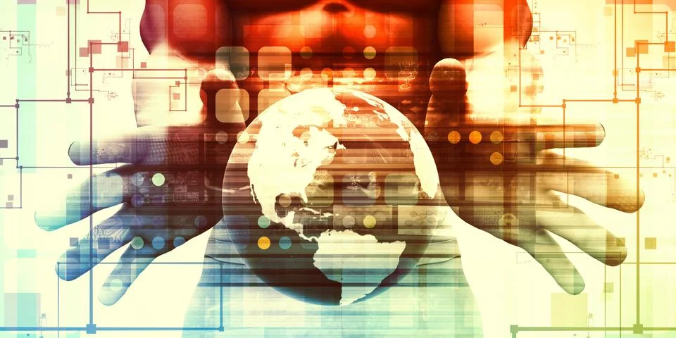 Futuristic User Interface Illustrazione stock