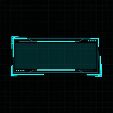 Futuristic user interface illustration Stock Illustration
