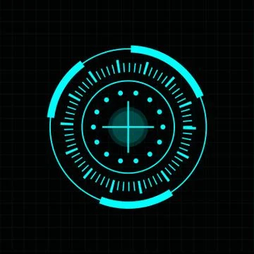Futuristic user interface illustration Stock Illustration