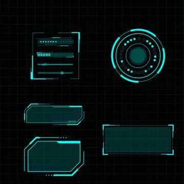 Futuristic user interface illustration Stock Illustration