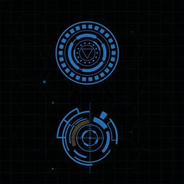 Futuristic user interface illustration Stock Illustration