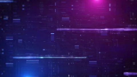 Futuristic user interface infographic with digital hologram information display. Video stock 313442677