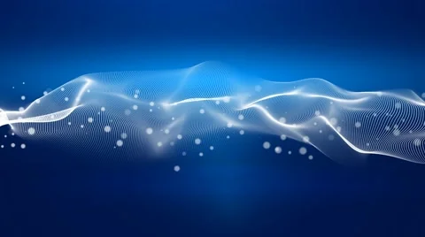 Futuristic vector cloud abstract blue background Stock Footage 57767623