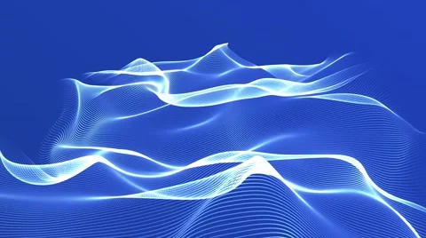 Futuristic vector cloud abstract blue background Stock Footage 57790919