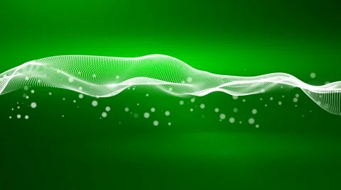 Futuristic vector cloud abstract green background Stock Footage 57766738